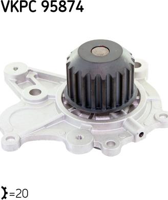 SKF VKPC 95874 - Pompa acqua www.autoricambi360.it