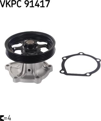 SKF VKPC 91417 - Pompa acqua www.autoricambi360.it