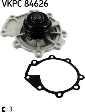 SKF VKPC 84626 - Pompa acqua www.autoricambi360.it