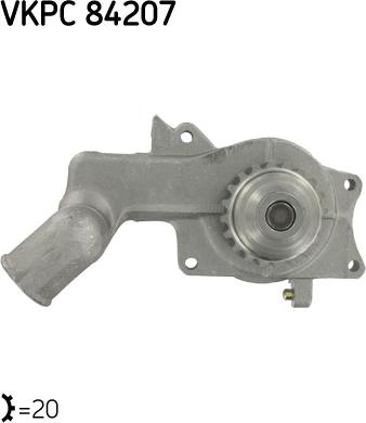 SKF VKPC 84207 - Pompa acqua www.autoricambi360.it