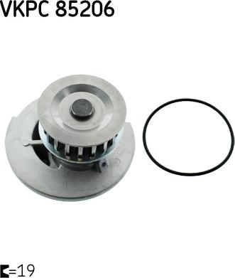SKF VKPC 85206 - Pompa acqua www.autoricambi360.it
