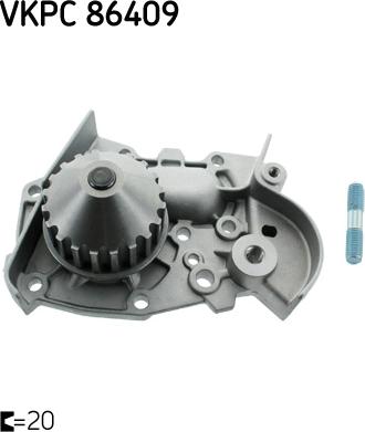 SKF VKPC 86409 - Pompa acqua www.autoricambi360.it