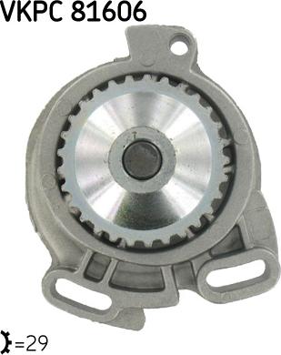 SKF VKPC 81606 - Pompa acqua www.autoricambi360.it