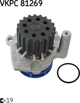 SKF VKPC 81269 - Pompa acqua www.autoricambi360.it