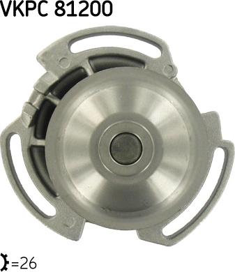 SKF VKPC 81200 - Pompa acqua www.autoricambi360.it