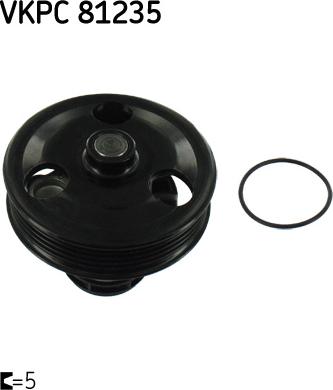 SKF VKPC 81235 - Pompa acqua www.autoricambi360.it