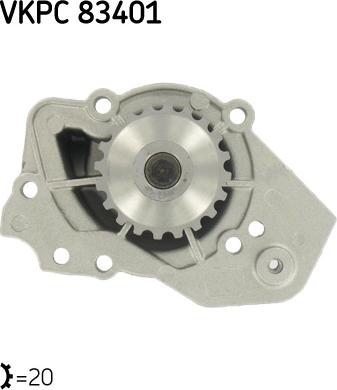 SKF VKPC 83401 - Pompa acqua www.autoricambi360.it
