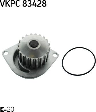 SKF VKPC 83428 - Pompa acqua www.autoricambi360.it