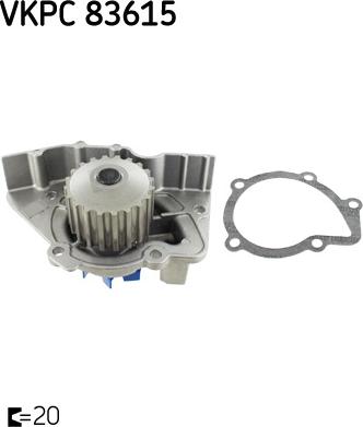 SKF VKPC 83615 - Pompa acqua www.autoricambi360.it