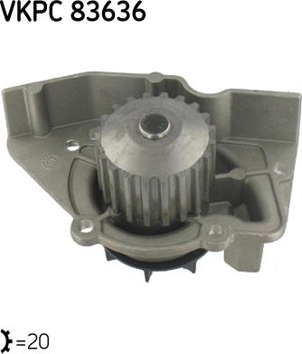 SKF VKPC 83636 - Pompa acqua www.autoricambi360.it