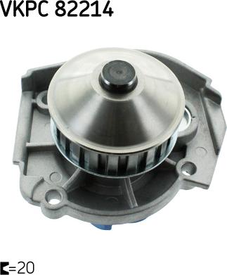 SKF VKPC 82214 - Pompa acqua www.autoricambi360.it