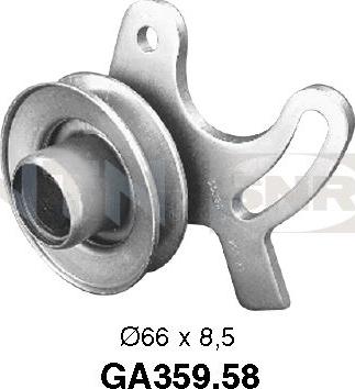 SNR GA359.58 - Galoppino / Guidacinghia, Cinghia Poly-V www.autoricambi360.it