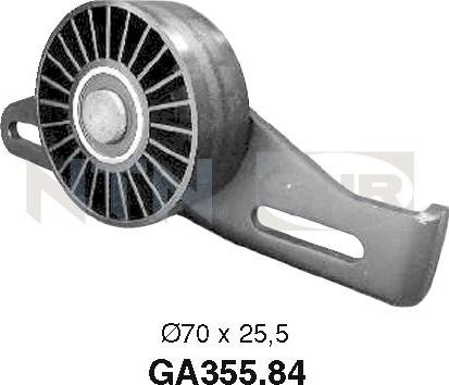 SNR GA355.84 - Galoppino / Guidacinghia, Cinghia Poly-V www.autoricambi360.it