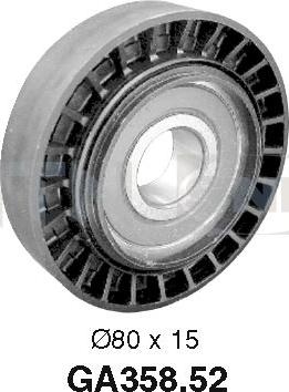SNR GA358.52 - Galoppino / Guidacinghia, Cinghia Poly-V www.autoricambi360.it
