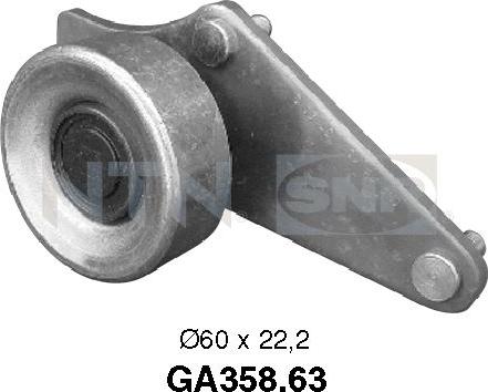 SNR GA358.63 - Galoppino / Guidacinghia, Cinghia Poly-V www.autoricambi360.it
