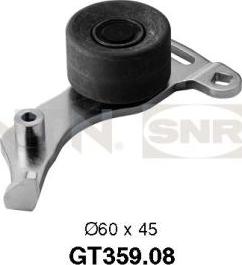 SNR GT359.08 - Rullo tenditore, Cinghia dentata www.autoricambi360.it