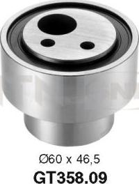 SNR GT358.09 - Rullo tenditore, Cinghia dentata www.autoricambi360.it