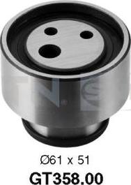 SNR GT358.00 - Rullo tenditore, Cinghia dentata www.autoricambi360.it