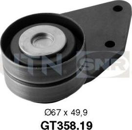 SNR GT358.19 - Rullo tenditore, Cinghia dentata www.autoricambi360.it