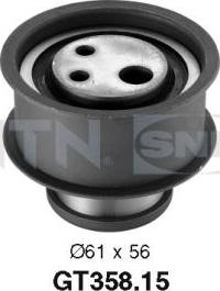 SNR GT358.15 - Rullo tenditore, Cinghia dentata www.autoricambi360.it