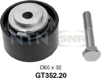 SNR GT352.20 - Rullo tenditore, Cinghia dentata www.autoricambi360.it