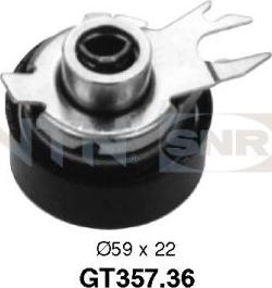 SNR GT357.36 - Rullo tenditore, Cinghia dentata www.autoricambi360.it