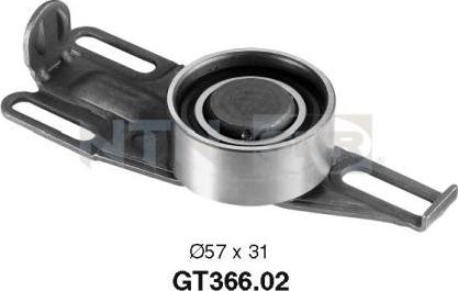 SNR GT366.02 - Rullo tenditore, Cinghia dentata www.autoricambi360.it