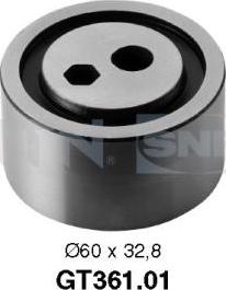 SNR GT361.01 - Rullo tenditore, Cinghia dentata www.autoricambi360.it