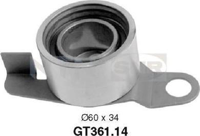 SNR GT361.14 - Rullo tenditore, Cinghia dentata www.autoricambi360.it