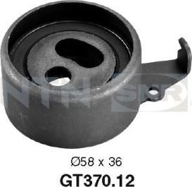 SNR GT370.12 - Rullo tenditore, Cinghia dentata www.autoricambi360.it