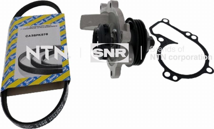 SNR KAP859.470 - Pompa acqua + Kit cinghia Poly V www.autoricambi360.it