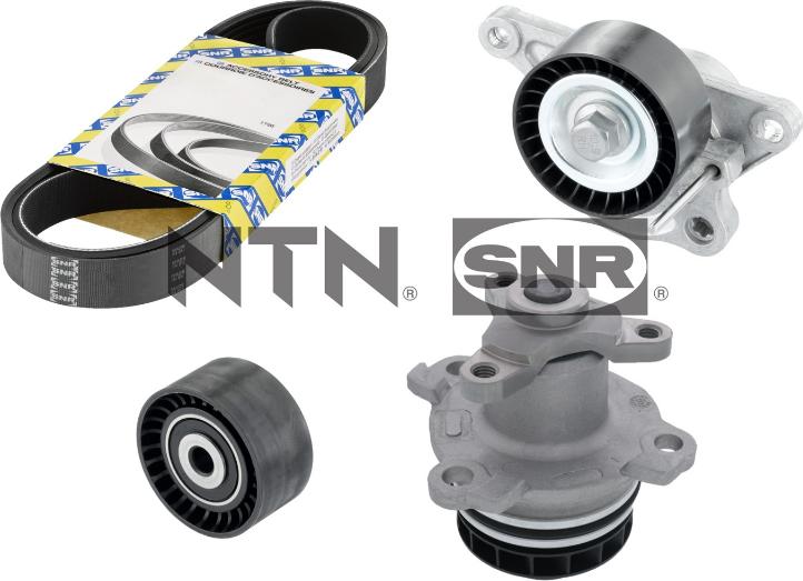 SNR KAP855.240 - Pompa acqua + Kit cinghia Poly V www.autoricambi360.it