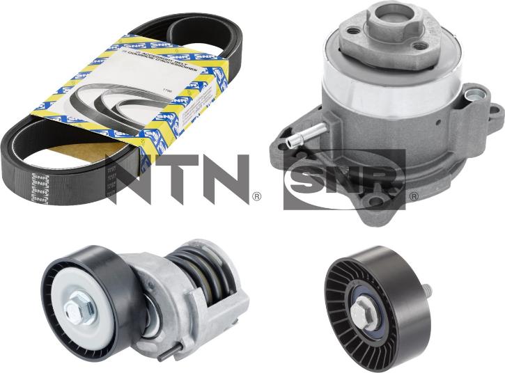 SNR KAP857.500 - Pompa acqua + Kit cinghia Poly V www.autoricambi360.it
