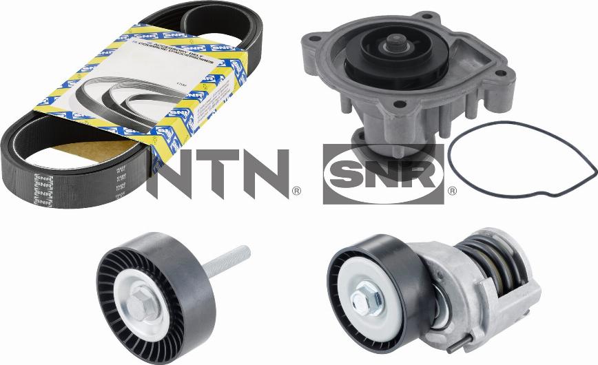 SNR KAP857.140 - Pompa acqua + Kit cinghia Poly V www.autoricambi360.it