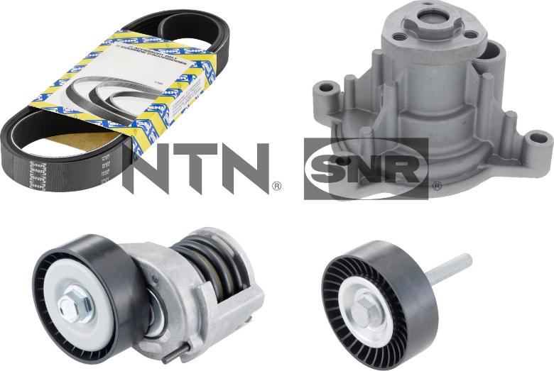 SNR KAP857.141 - Pompa acqua + Kit cinghia Poly V www.autoricambi360.it