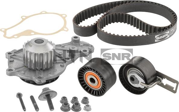 SNR KDP452.360 - Pompa acqua + Kit cinghie dentate www.autoricambi360.it