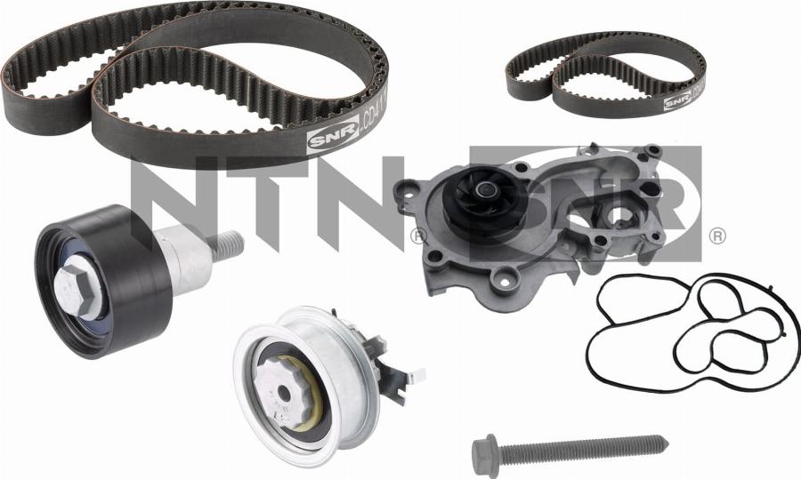 SNR KDP457.750 - Pompa acqua + Kit cinghie dentate www.autoricambi360.it