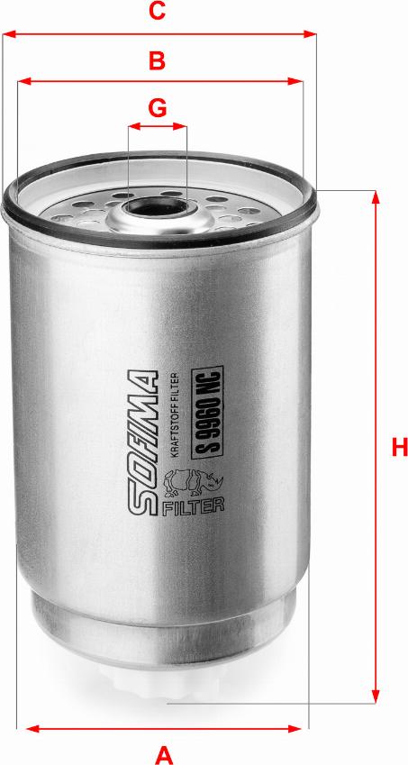Sofima S 9960 NC - Filtro carburante www.autoricambi360.it