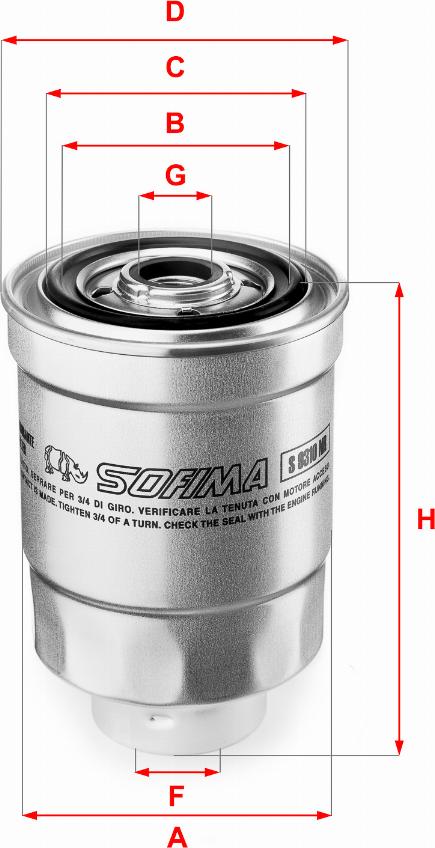 Sofima S 9310 NR - Filtro carburante www.autoricambi360.it