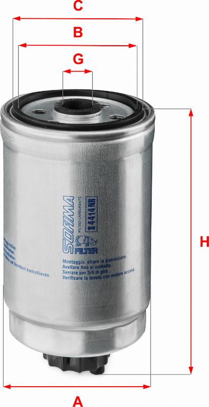 Sofima S 4414 NR - Filtro carburante www.autoricambi360.it