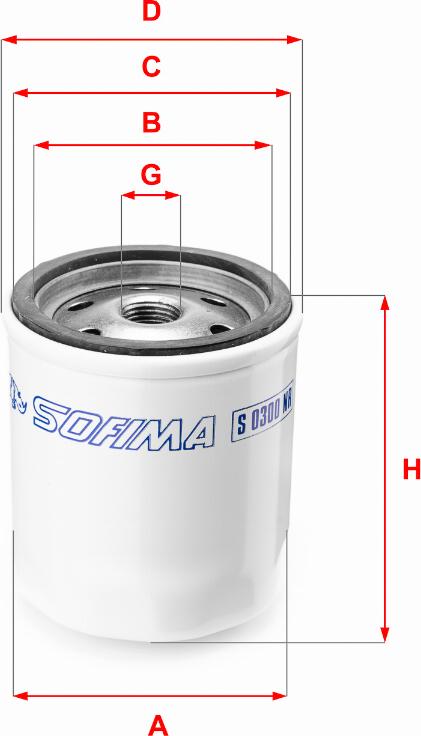 Sofima S 0300 NR - Filtro carburante www.autoricambi360.it