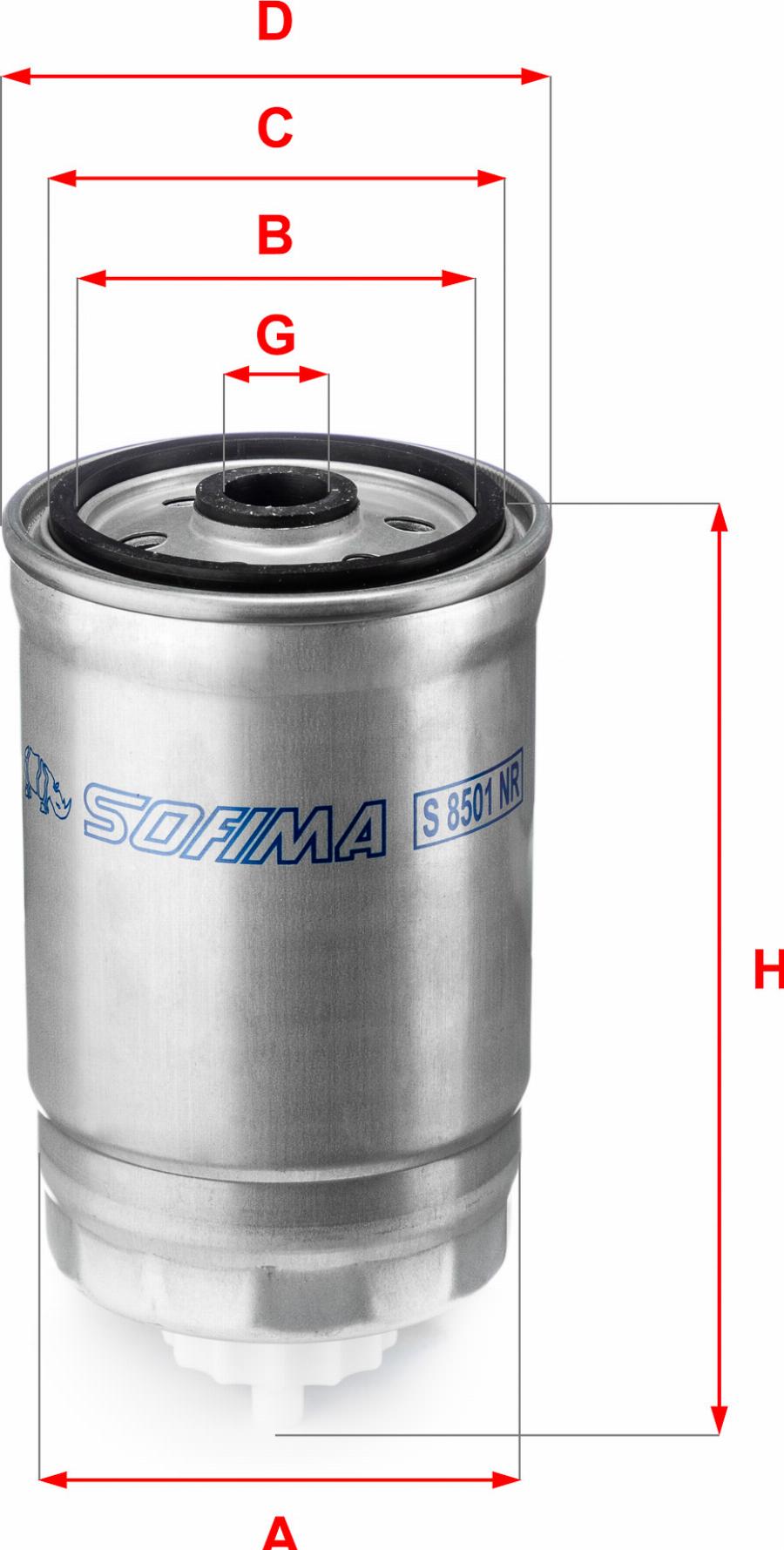 Sofima S 8501 NR - Filtro carburante www.autoricambi360.it