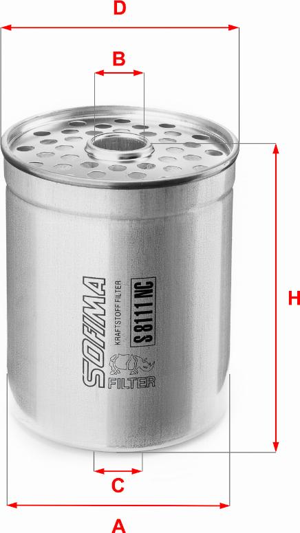 Sofima S 8111 NC - Filtro carburante www.autoricambi360.it
