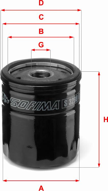 Sofima S 3298 R - Filtro olio www.autoricambi360.it