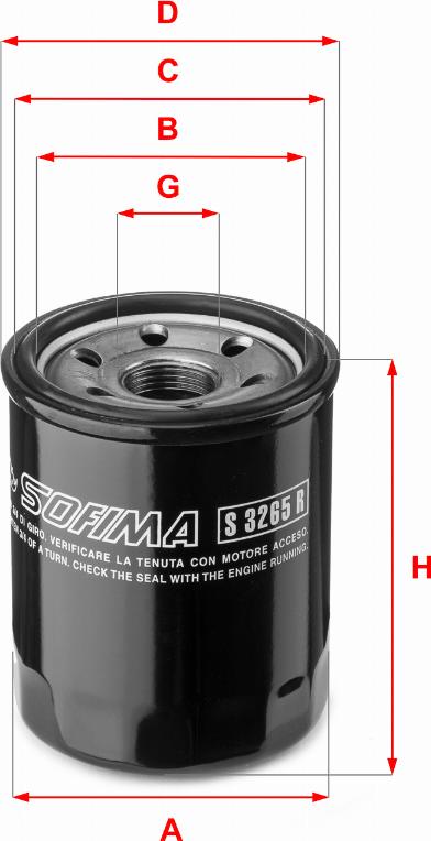 Sofima S 3265 R - Filtro olio www.autoricambi360.it