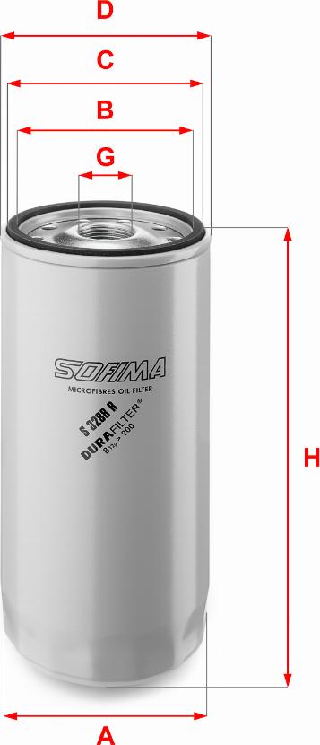 Sofima S 3288 R - Filtro olio www.autoricambi360.it