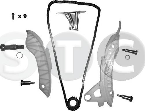 STC T406179 - Kit catena distribuzione www.autoricambi360.it