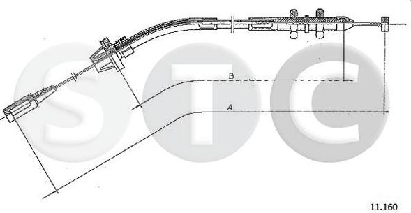 STC T480671 - Cavo acceleratore www.autoricambi360.it