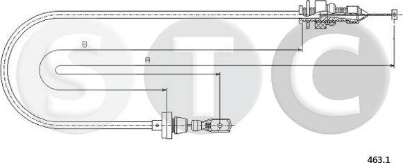 STC T481532 - Cavo acceleratore www.autoricambi360.it