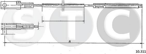 STC T483614 - Cavo comando, Comando frizione www.autoricambi360.it